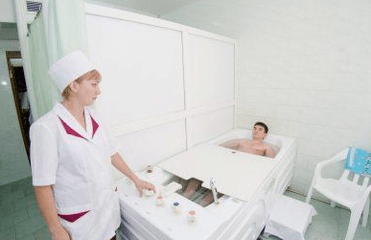 Procedury termální vodou